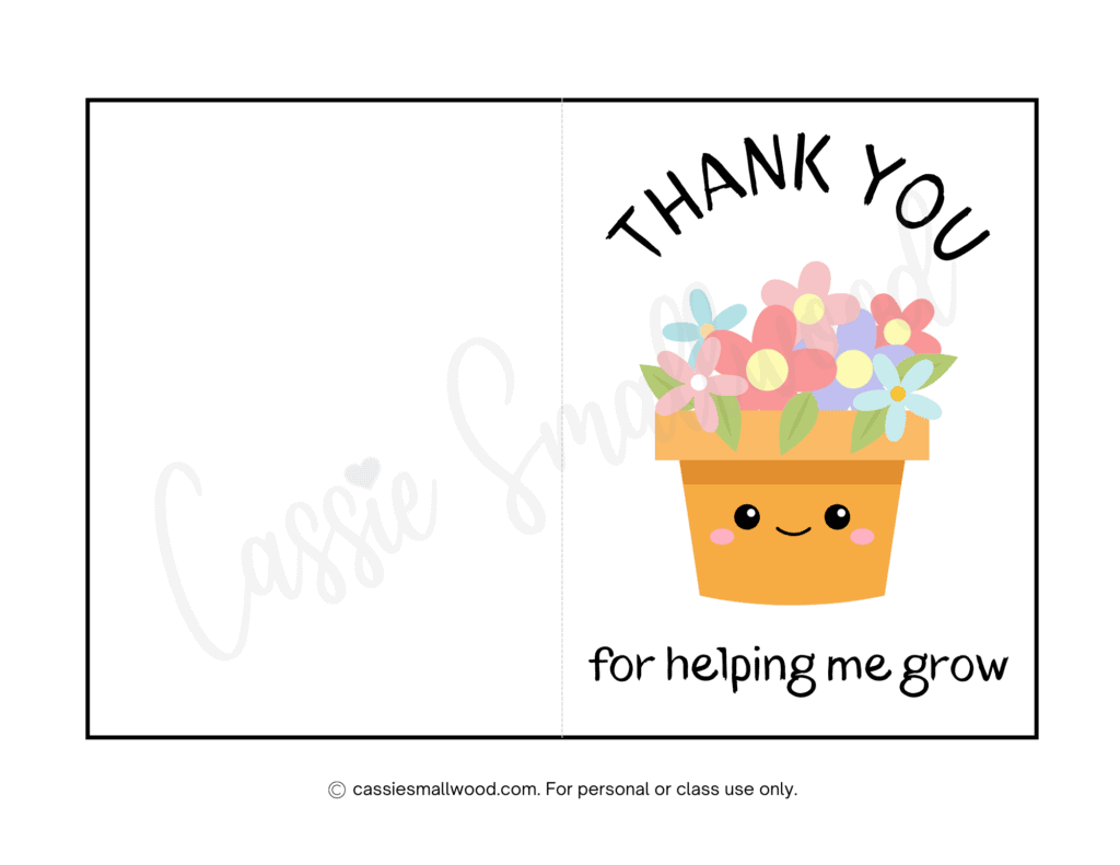 the best teacher thank you cards (21 free printables) - cassie